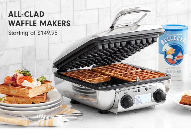 All-Clad Waffle Makers Starting at $149.95