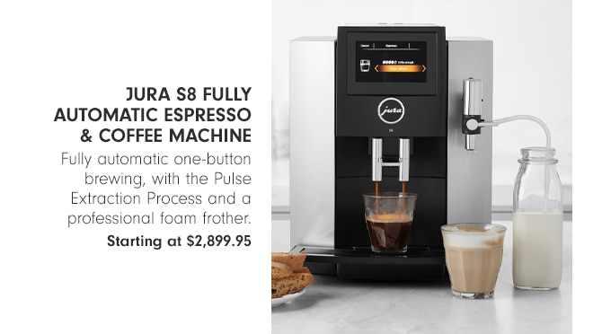 JURA S8 Fully Automatic Espresso & Coffee Machine - Starting at $2,899.95