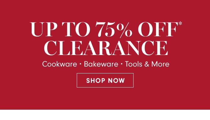 EXTRA 20% OFF* CLEARANCE - SHOP NOW