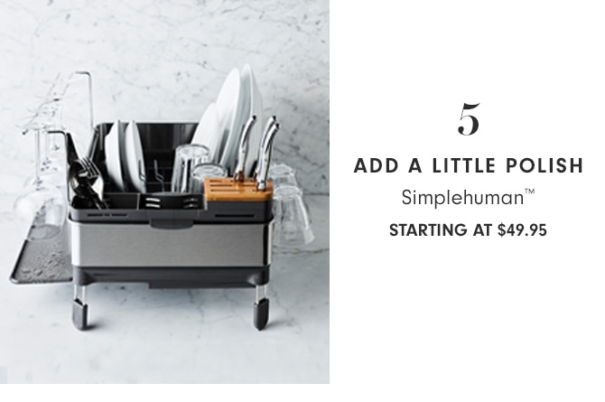 Simplehuman™ - starting at $49.95