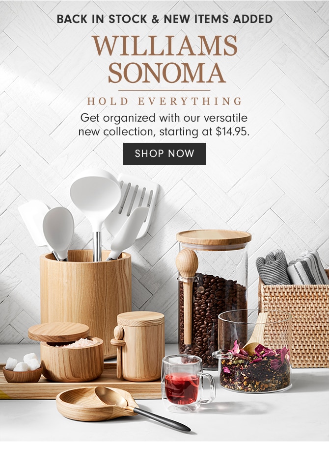 WILLIAMS SONOMA - HOLD EVERYTHING - SHOP NOW