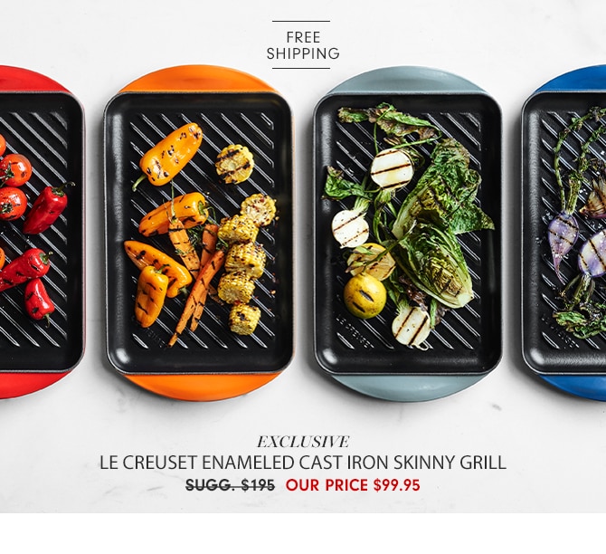 Le Creuset Enameled Cast Iron Skinny Grill - OUR PRICE $99.95