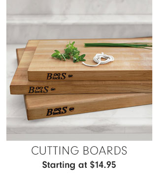 Cutting Boards Starting at $14.95