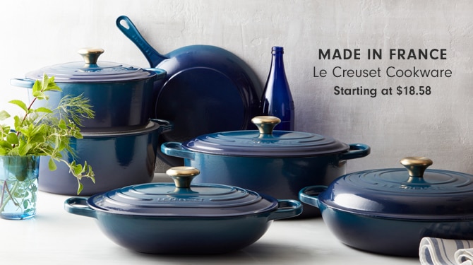 Le Creuset Cookware - Starting at $20