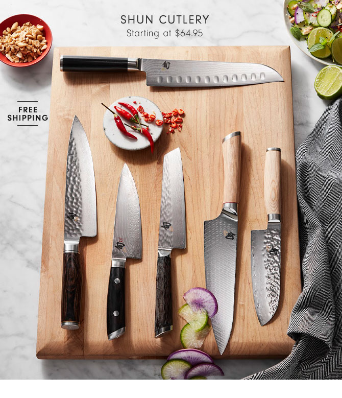 Shun Cutlery Starting at $64.95