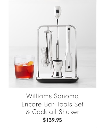 Williams Sonoma Encore Bar Tools Set & Cocktail Shaker - $139.95