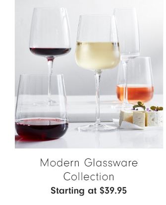 Modern Glassware Collection - Starting at $39.95