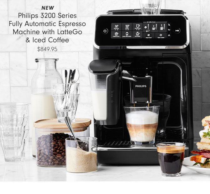 NEW Philips 3200 Series Fully Automatic Espresso Machine with LatteGo & Iced Coffee $849.95