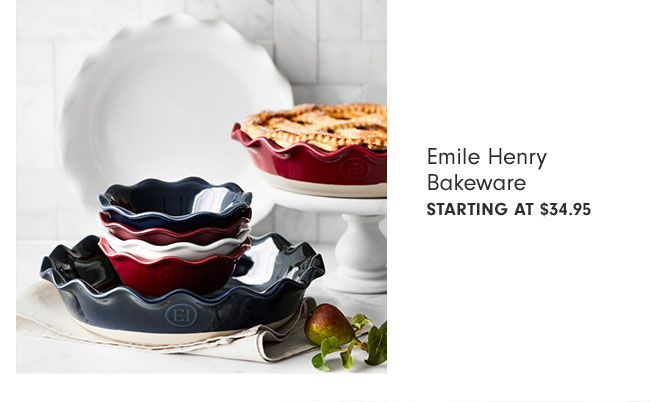 Emile Henry Bakeware Starting at $34.95