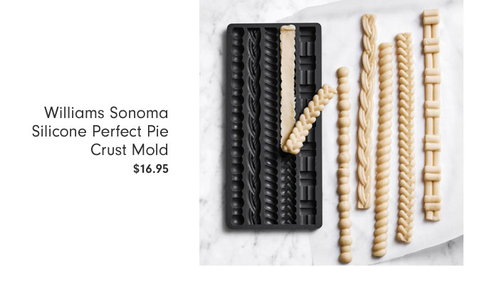 Williams Sonoma Silicone Perfect Pie Crust Mold $16.95