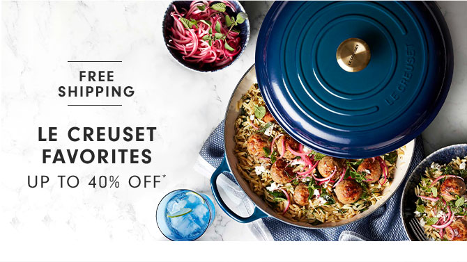 Le Creuset Favorites Up to 40% Off*