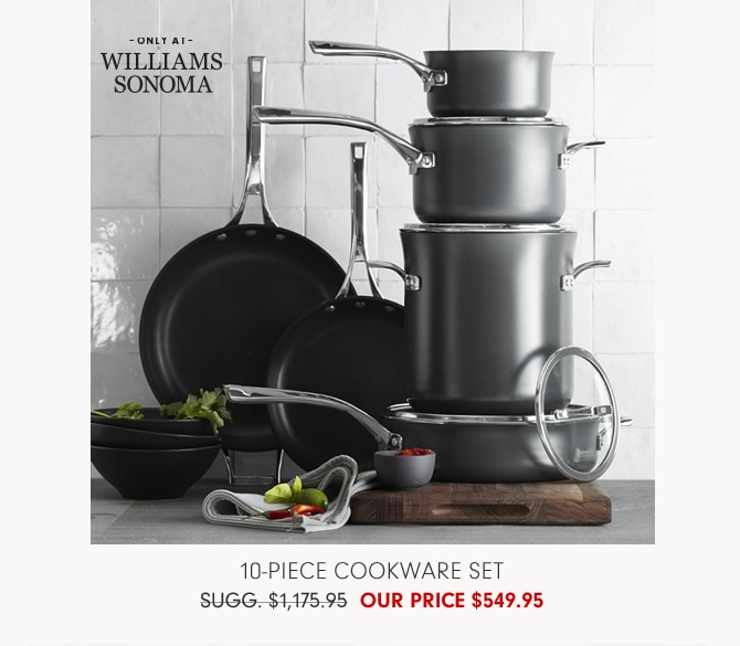 10-Piece Cookware Set - Our Price $549.95