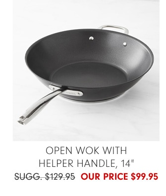 Open Wok with Helper Handle, 14" - Our Price $99.95