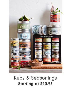 Rubs & Seasonings Starting at $10.95