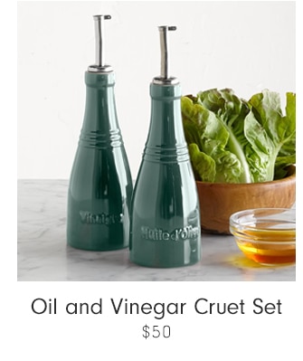 Oil and Vinegar Cruet Set - $50