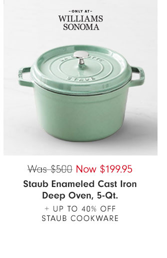 Stuab Enameled Cast Iron Deep Oven, 5-Qt. + UP TO 40% OFF STAUB COOKWARE