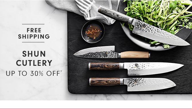 Shun cutlery Up to 30% off*