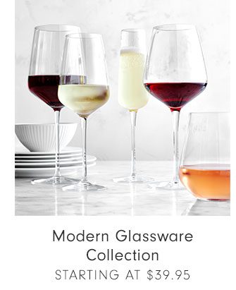 Modern Glassware Collection - STARTING AT $39.95