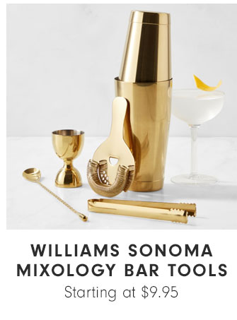 WILLIAMS SONOMA MIXOLOGY BAR TOOLS - Starting at $9.95