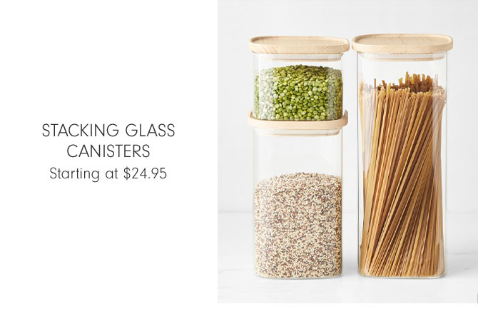 Stacking Glass Canisters Starting at $24.95