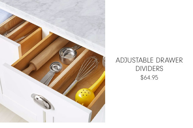 Adjustable Drawer Dividers $64.95