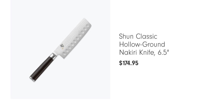 Shun Classic Hollow-Ground Nakiri Knife, 6.5" $174.95