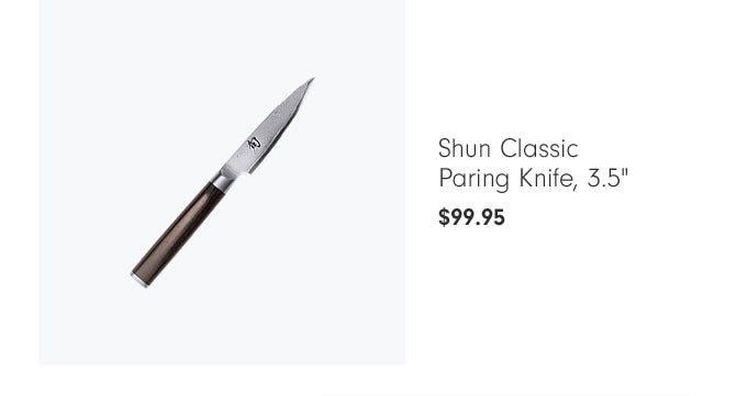 Shun Classic Paring Knife, 3.5" $99.95