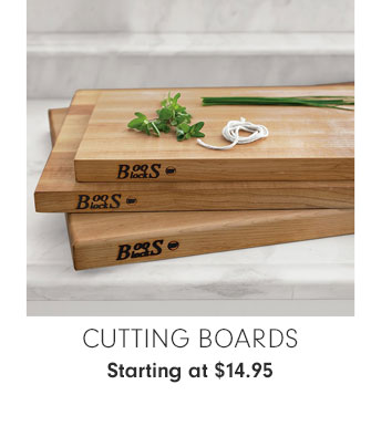 Cutting Boards Starting at $14.95