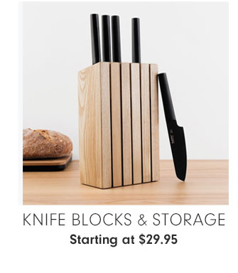 Knife Blocks & Storage Starting at $29.95