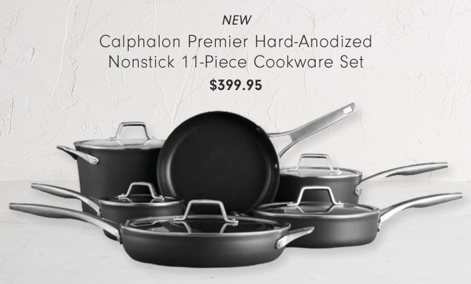 NEW Calphalon Premier Hard-Anodized Nonstick 11-Piece Cookware Set $399.95