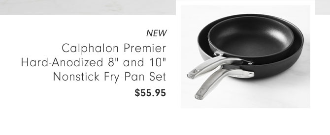 NEW Calphalon Premier Hard-Anodized 8" and 10" Nonstick Fry Pan Set $55.95