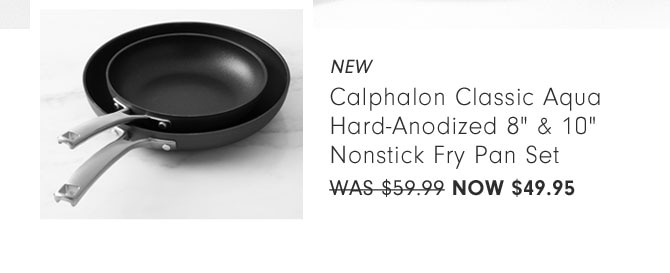 NEW Calphalon Classic Aqua Hard-Anodized 8" & 10" Nonstick Fry Pan Set NOW $49.95