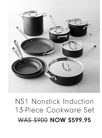 NS1 Nonstick Induction 13-Piece Cookware Set NOW $599.95