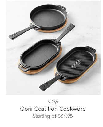 NEW - Ooni Cast Iron Cookware - Starting at $34.95