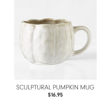 Sculptural Pumpkin Mug - $16.95