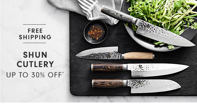 FREE SHIPPING - SHUN CUTLERY - UP TO 30% OFF