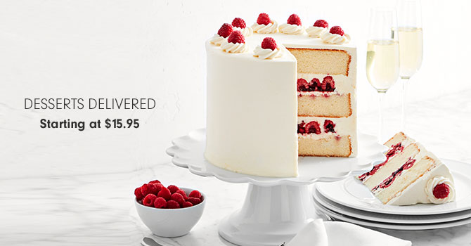 DESSERTS DELIVERED - Starting at $15.95