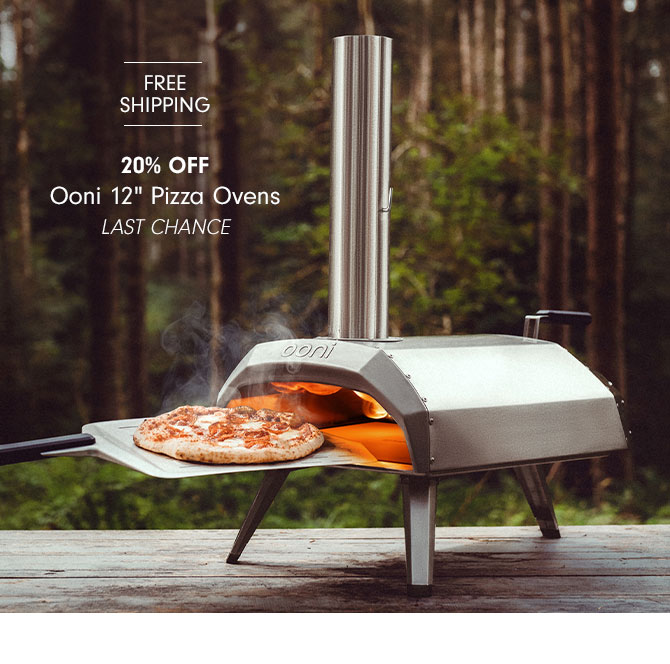 FREE SHIPPING - 20% OFF - Ooni 12” Pizza Ovens - Last Chance