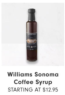 Williams Sonoma Coffee Syrup Starting at $12.95