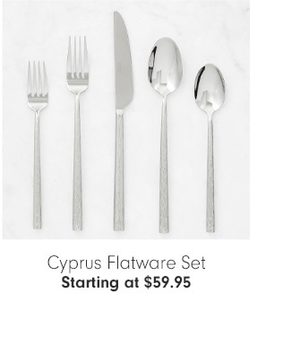 Cyprus Flatware Set Starting at $59.95