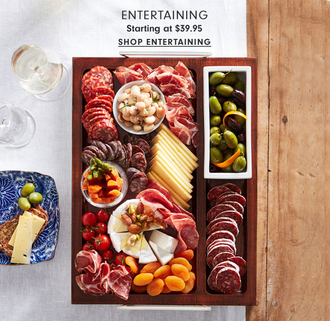 Entertaining Starting at $39.95 - Shop entertaining