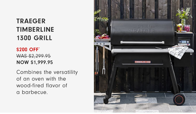 Traeger Timberline 1300 Grill - $200 OFF* - NOW $1,999.95