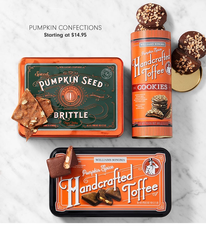 Pumpkin Confections Starting at $14.95 