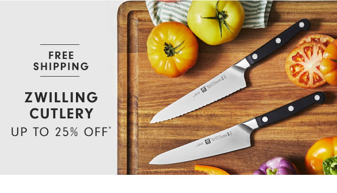 Zwilling Cutlery up to 25% off*