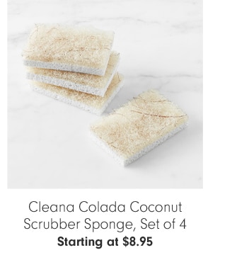 Cleana Colada Coconut Scrubber Sponge, Set of 4 - Starting at $8.95