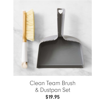 Clean Team Brush & Dustpan Set - $19.95