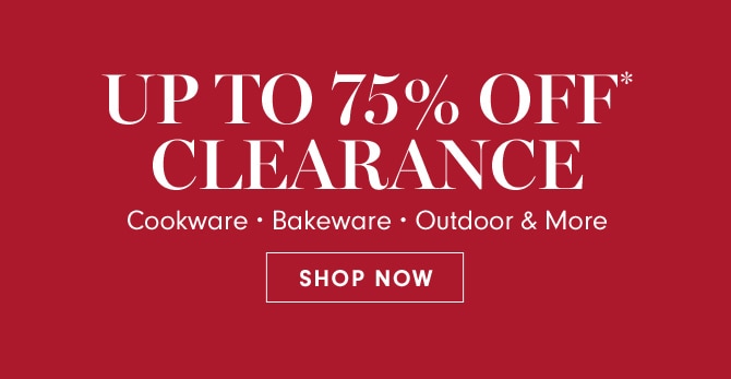 UP TO 75% OFF CLEARANCE - SHOP NOW