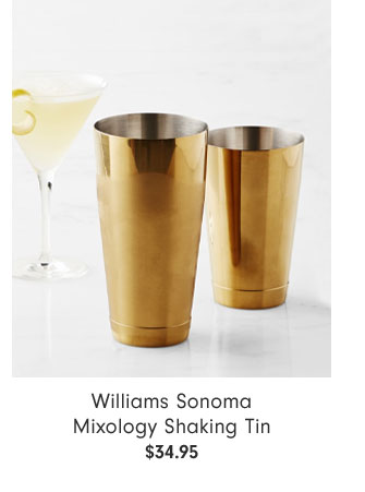 Williams Sonoma Mixology Shaking Tin $34.95