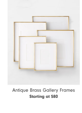 Antique Brass Gallery Frames Starting at $80