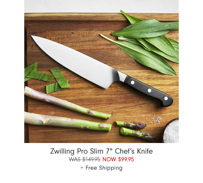 Zwilling Pro Slim 7" Chef’s Knife Now $99.95 + Free Shipping